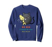 Chat de pêche Amusant si Grand Que Je Dois Utiliser Deux Mains Sweatshirt