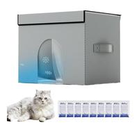 Chat de refroidissement d'été - Haven de fourrure régulée à la température, pousse pliable pour chiot | Zone de confort de l'Arctique, cabane de repos ventilée pour le salon Porche Dertre Garden