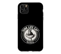 Chat de Salle de Bain Amusant Sink Life Cat Territory Coque pour iPhone 11 Pro Max