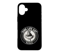 Chat de Salle de Bain Amusant Sink Life Cat Territory Coque pour iPhone 16 Plus