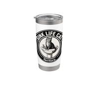 Chat de salle de bain amusant Sink Life Cat Territory Gobelet isotherme en acier inoxydable double paroi
