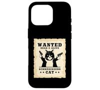 Chat de Schrödinger Paradoxe Mécanique quantique Idée Cadeau Coque pour iPhone 16 Pro