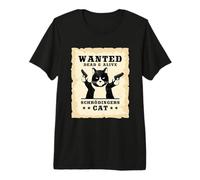 Chat de Schrödinger Paradoxe Mécanique quantique Idée Cadeau T-Shirt Haut de Gamme