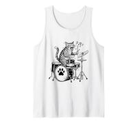 Chat de Tambour, Art Musical, Batteur Chat Débardeur