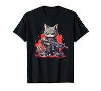 Chat de tir cool pour les amateurs d'armes à feu et d'armes de poing T-Shirt