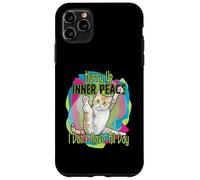 Chat de Yoga Amusant « Hurry Up Inner Peace I Don't Have All Day » Coque pour iPhone 11 Pro Max