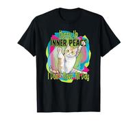 Chat de Yoga Amusant « Hurry Up Inner Peace I Don't Have All Day » T-Shirt