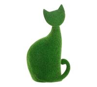 Chat Déco Extérieur "Grass" 43cm Vert