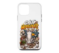 Chat démoli drôle Grincheux malheureux Tabby désordre Coque pour iPhone 12 Mini