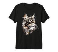 Chat des Forêts Norvégiennes Chat Norvégien Skogkatt Chats T-Shirt Haut de Gamme