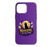 Chat d'halloween après la tombée de la Nuit Coque pour iPhone 16 Pro Max