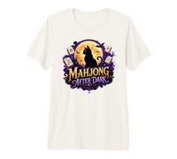 Chat d'halloween après la tombée de la Nuit T-Shirt Haut de Gamme