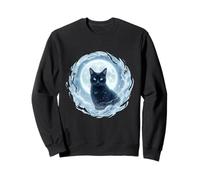 Chat d'hiver Mystique, Motif Gothique saisonnier Sweatshirt