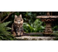Chat Diamond Painting Enfant, Animal Diamond Painting, Peinture Diamant Kit Complet, Full Drill Cristal Point De Croix Fabrication De MosaïQues Artisanat, Cadeaux DéCoratifs Pour Femmes 50x25cm T-Z539