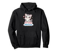 Chat Dit Miaou Mignon Chaton Kawaii Sweat à Capuche