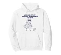 Chat Diva Je Ne Voulais Pas Venir Sweat à Capuche