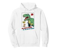 Chat Doigt d'honneur T-Rex Dinosaure Pop Art Tyrannosaure Sweat à Capuche