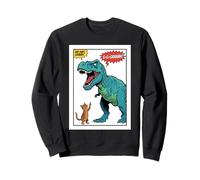 Chat Doigt d'honneur T-Rex Dinosaure Pop Art Tyrannosaure Sweatshirt