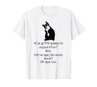 Chat Drôle Ai-Je Griffé Quelqu’un Humour T-Shirt