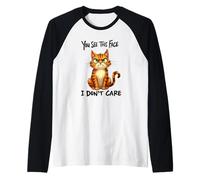 Chat drôle Antisocial Bad Attitude, Introvert Moody Kitty Manche Raglan