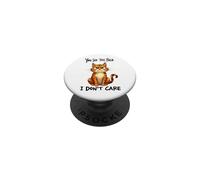Chat drôle Antisocial Bad Attitude, Introvert Moody Kitty PopSockets PopGrip Adhésif
