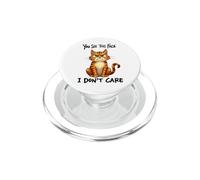 Chat drôle Antisocial Bad Attitude, Introvert Moody Kitty PopSockets PopGrip pour MagSafe