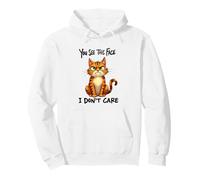 Chat drôle Antisocial Bad Attitude, Introvert Moody Kitty Sweat à Capuche