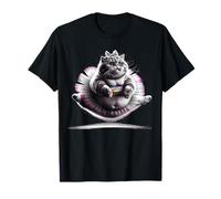 Chat drôle de ballet joufflu portant un tutu dansant. T-Shirt