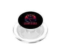 Chat drôle Disant Que Les Chats règnent sur Le Monde Sarcastique PopSockets PopGrip pour MagSafe