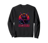 Chat drôle Disant Que Les Chats règnent sur Le Monde Sarcastique Sweatshirt