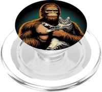 Chat drôle et Bigfoot PopSockets PopGrip pour MagSafe
