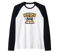 Chat drôle et Cool Qui Dit Nah ID Win Manche Raglan