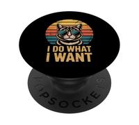 Chat drôle, Je Fais ce Que Je Veux, Dicton Sarcastique PopSockets PopGrip Adhésif