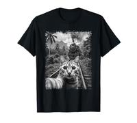 Chat drôle prenant Un Selfie avec Train à Vapeur Meme Trainspotting T-Shirt