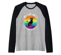 Chat drôle Qui Dit Mon Chat et Parle de Vous Manche Raglan