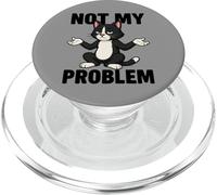 Chat drôle Sarcastique - Ce n'est Pas Mon problème PopSockets PopGrip pour MagSafe