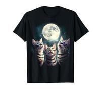 Chat drôle Trois lunes de chat 3 mignons chatons T-Shirt