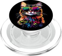 Chat du Bengale avec Lunettes de Soleil Leopardette Bengal PopSockets PopGrip pour MagSafe