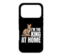 Chat du Bengale I'm The King At Home Cat Coque pour iPhone 17 Pro