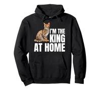 Chat du Bengale I'm The King At Home Cat Sweat à Capuche