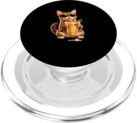 Chat du Bengale Mignon Buvant du café glacé drôle Amateur de café PopSockets PopGrip pour MagSafe