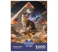 Chat du Bengale Puzzle 1000 Pièces Animal pour Adultes Family Games Décoration Intérieure Jeux Éducatifs Cadeaux d'anniversaire pour Noël Tueur Ennuyeux 38x26cm/1000pcs