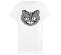 Chat du Cheshire Alice Au Pays des Merveilles T-Shirt Enfant Basic Coton Blanc Basic Cotton White Children's T-Shirt