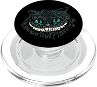Chat du Cheshire Alice We're All Mad Here Wonderland PopSockets PopGrip pour MagSafe