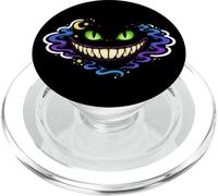 Chat du Cheshire Invisible Sourire Dark Esthétique Contour Art PopSockets PopGrip pour MagSafe