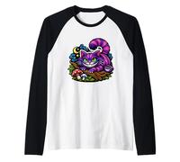 Chat du Cheshire Invisible Sourire Dark Esthétique Fantaisie Art Manche Raglan