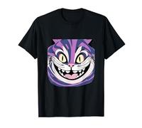 Chat du Cheshire souriant, pays des merveilles souriant, chapelier fou T-Shirt