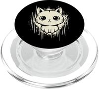 Chat Effrayant Mignon Horreur Kawaii Chaton Grunge esthétique PopSockets PopGrip pour MagSafe