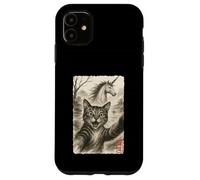 Chat Effrayant surpris prenant Un Selfie avec Licorne Sumi-e Coque pour iPhone 11