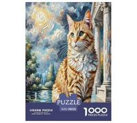 Chat égyptien 1000 Pièces Animaux Puzzle Défi Jouet Jeu Éducatif Unique Home Decor Et Enfants À Partir De 14+ Ans Art Mural Cadeau 38x26cm/1000pcs